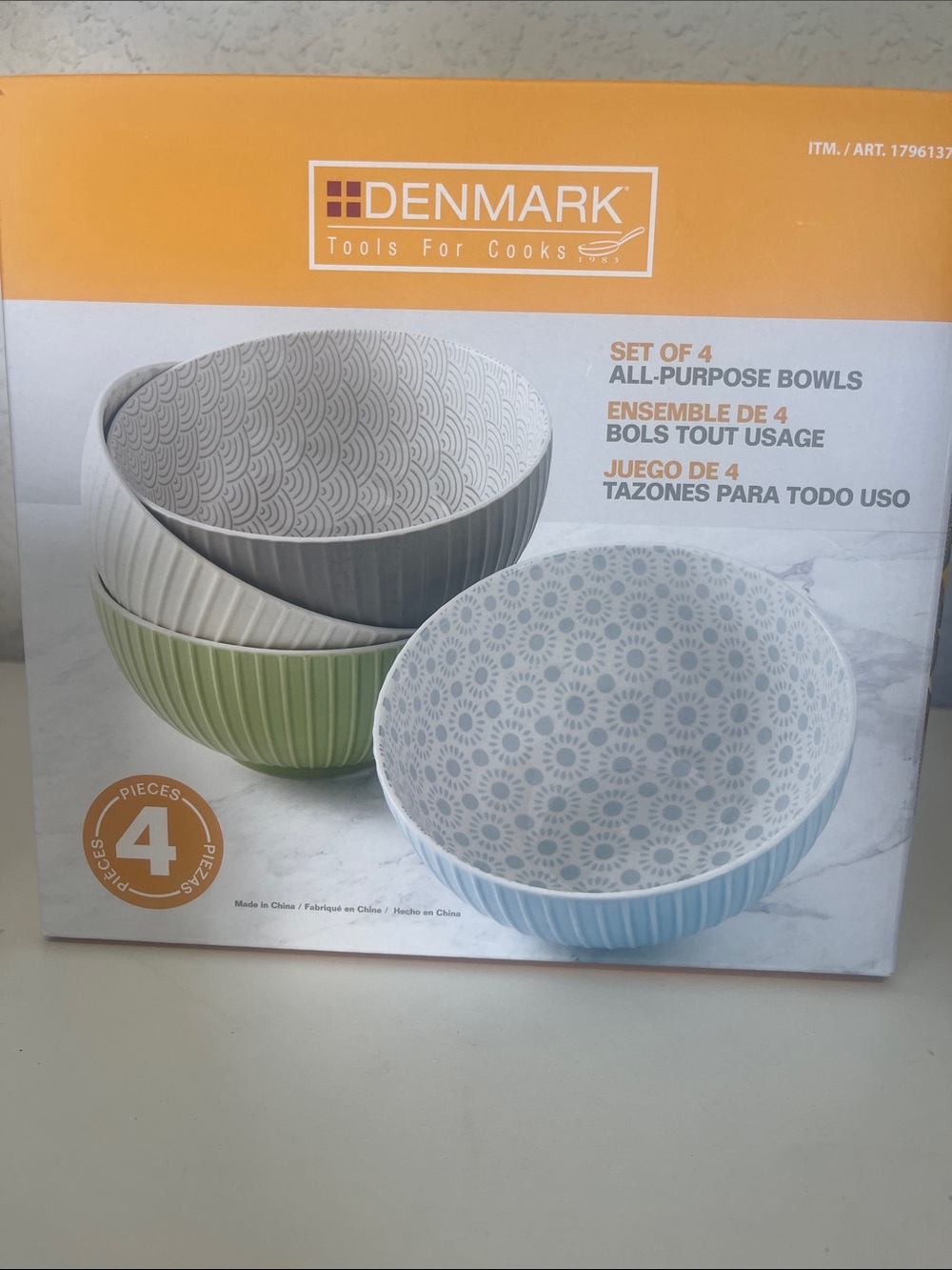 Denmark Tools For Cooks Coastal Vibe All Purpose Bowl Set of 4